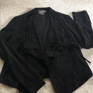 Black suede miss me jacket